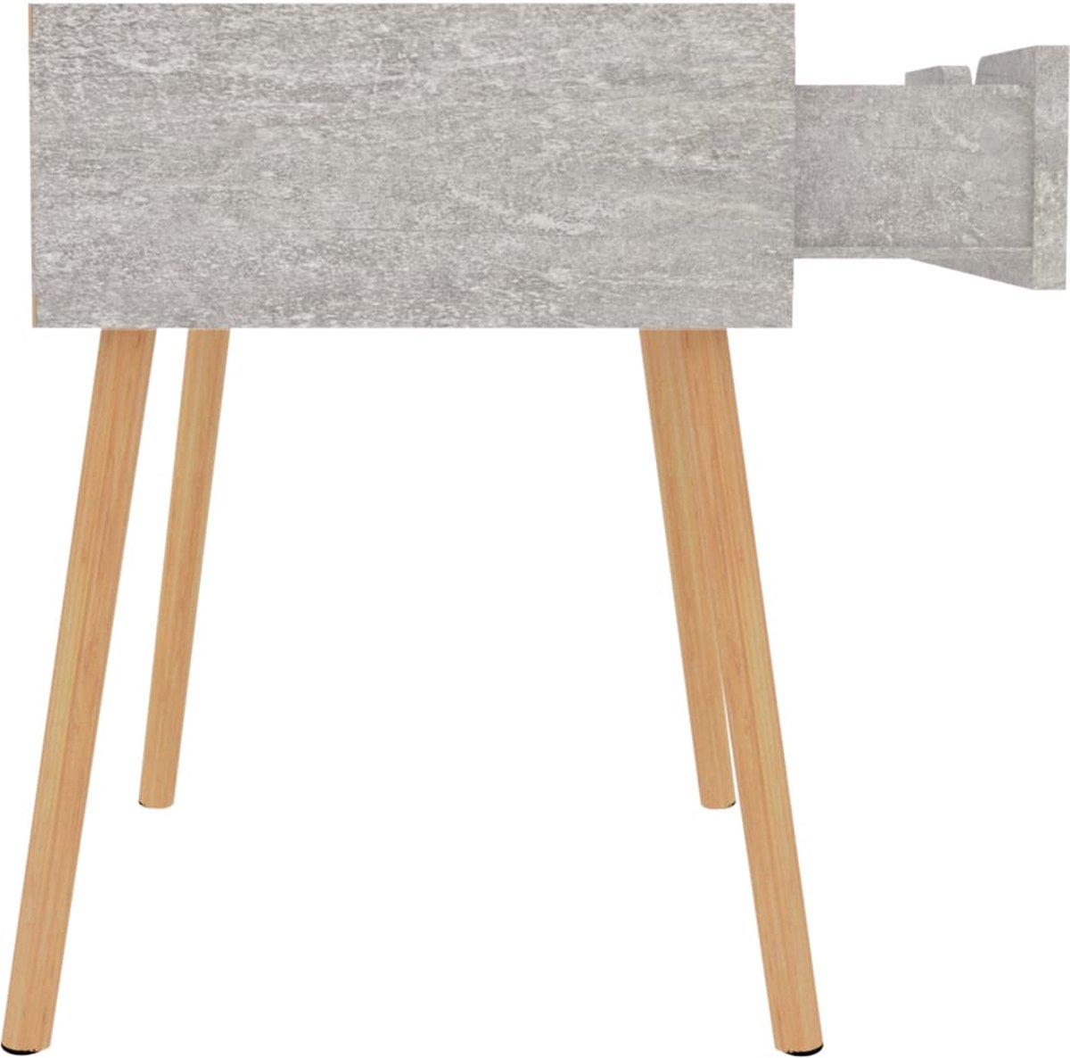 Vidaxl Nachtkastje 40x40x56 Cm Spaanplaat Beton - Grijs