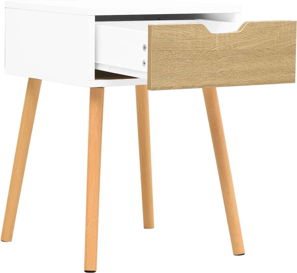 Vidaxl Nachtkastje 40x40x56 Cm Spaanplaat En Sonoma Eikenkleurig - Beige