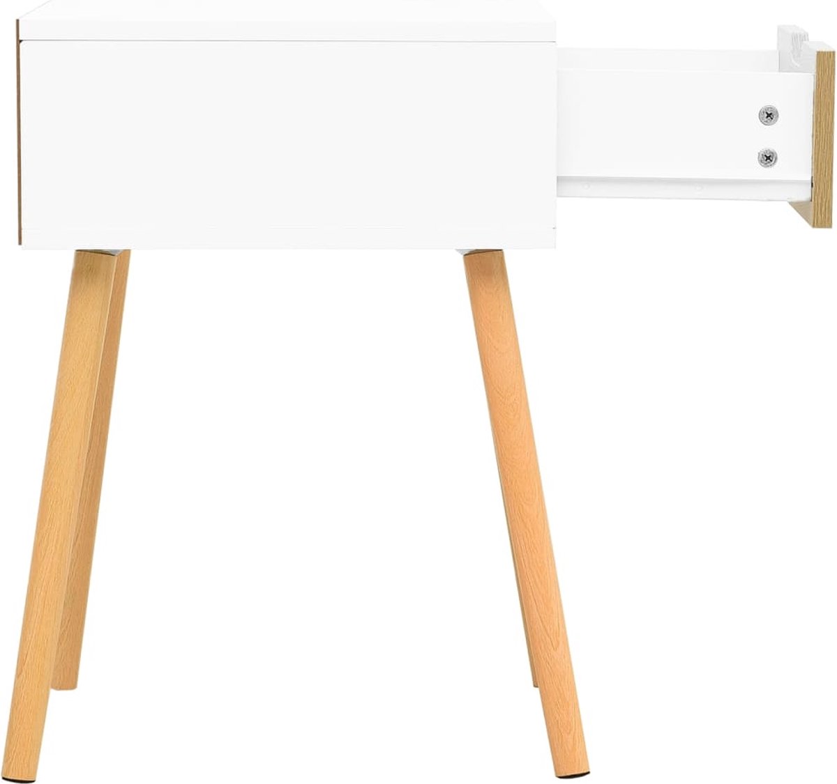 Vidaxl Nachtkastje 40x40x56 Cm Spaanplaat En Sonoma Eikenkleurig - Beige