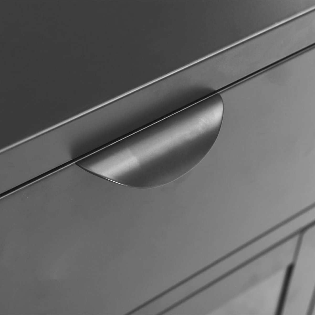 Vidaxl Nachtkastjes 2 St 40x30x54,5 Cm Staal En Glas Antracietkleurig - Grijs