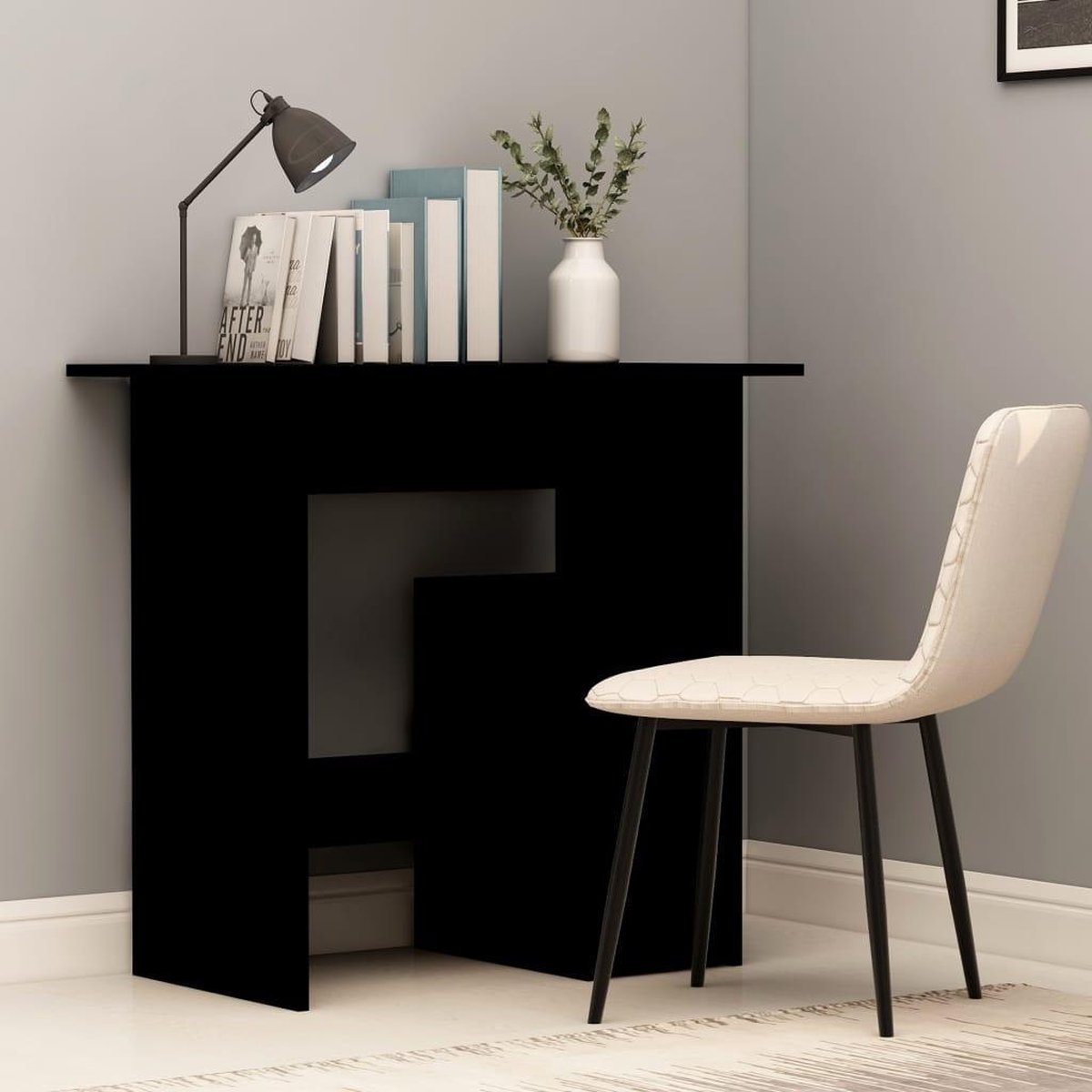 Vidaxl Bureau 80x45x74 Cm Spaanplaat - Negro