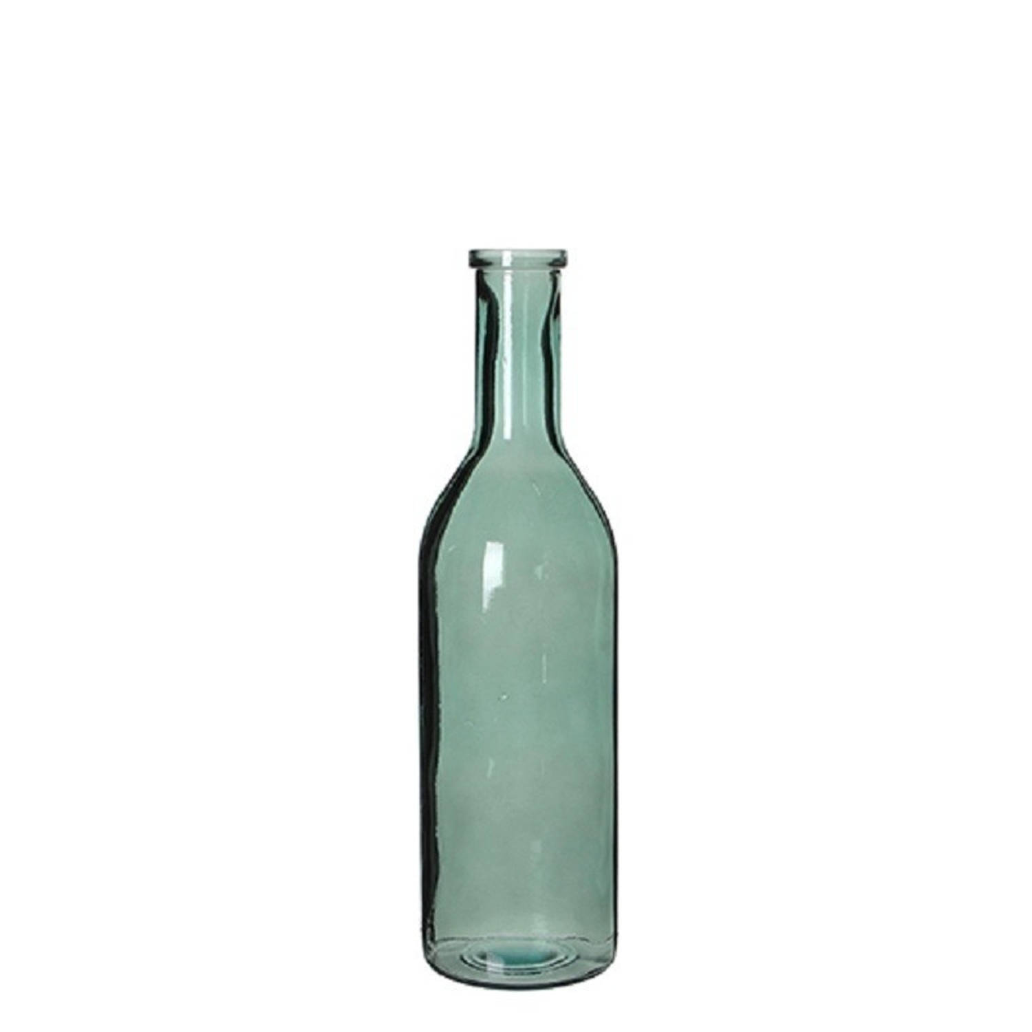 Glazen Fles / Bloemenvaas 50 X 15 Cm - Sierflessen - Woondecoratie / Woonaccessoires - Groen