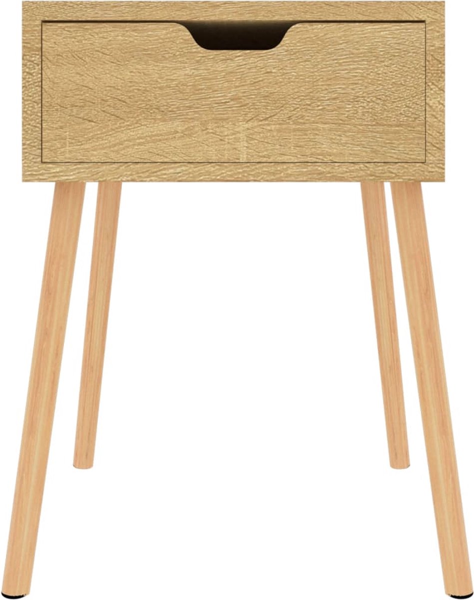 Vidaxl Nachtkastje 40x40x56 Cm Spaanplaat Sonoma Eikenkleurig - Bruin