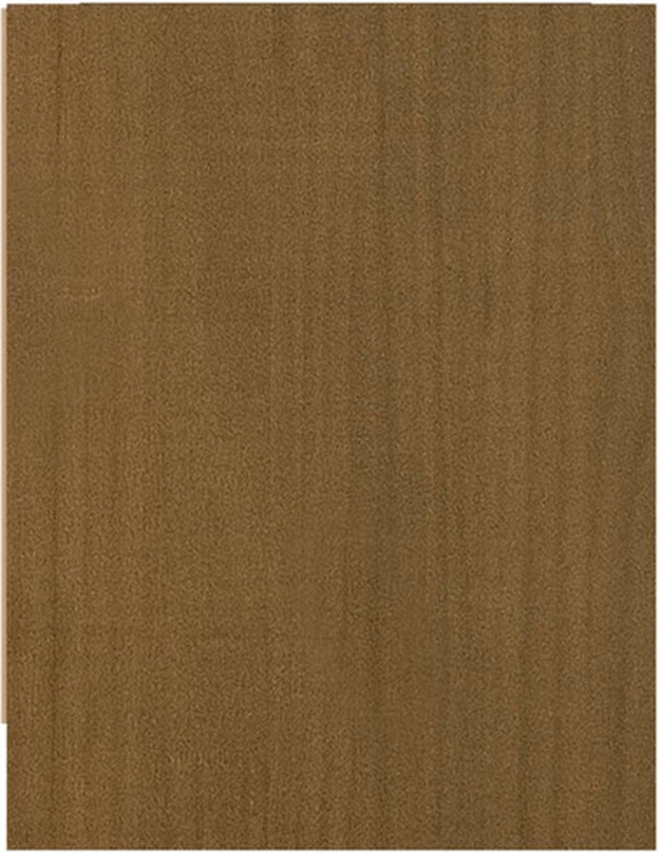 Vidaxl Nachtkastjes 2 St 40x30,5x40 Cm Massief Grenenhout Honing - Bruin