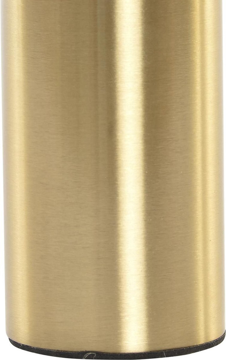 Set Van 2x Stuks Luxe Kaarsenhouder/kandelaar Metaal 5 X 5 X 22 Cm - Kaars Kandelaars - Goud