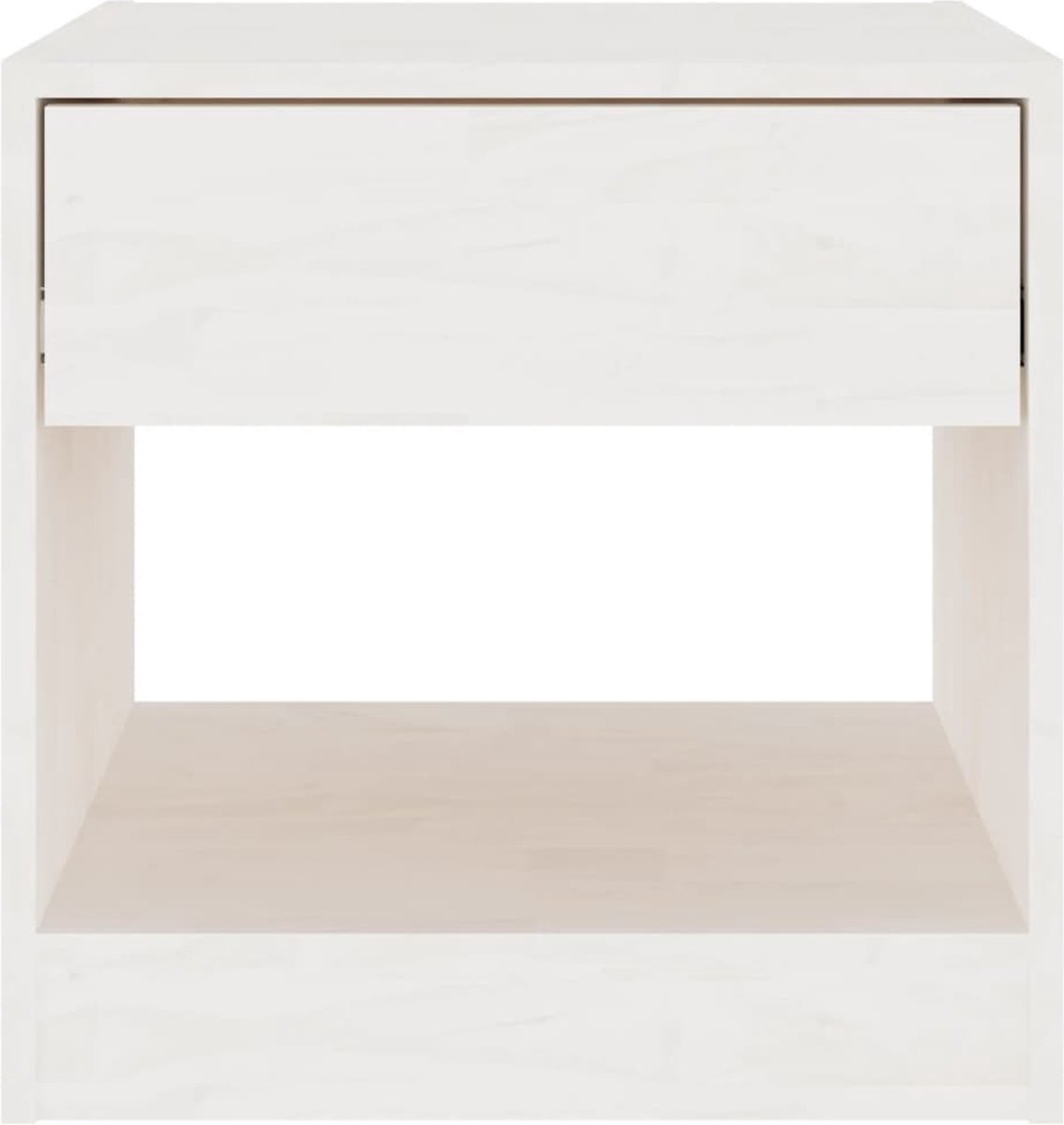 Vidaxl Nachtkastjes 2 St 40x31x40 Cm Massief Grenenhout - Wit