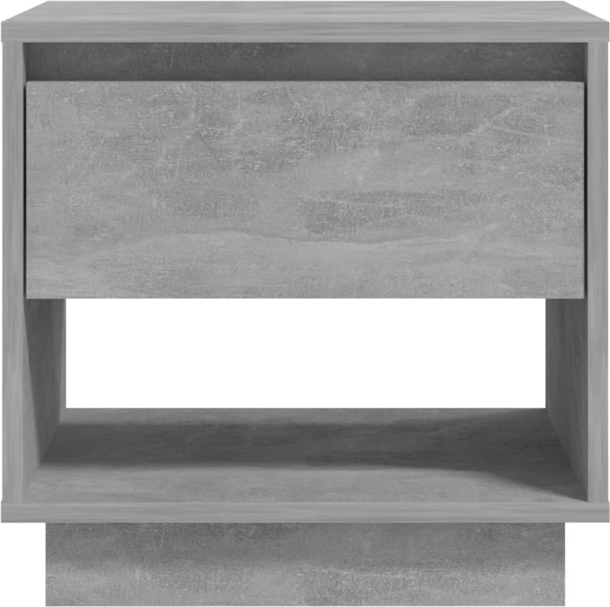 Vidaxl Nachtkastje 45x34x44 Cm Spaanplaat Beton - Grijs