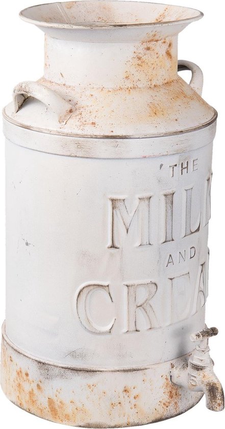Clayre & Eef Melkbus Met Decoratief Kraantje 21x27x38 Cm / 8l