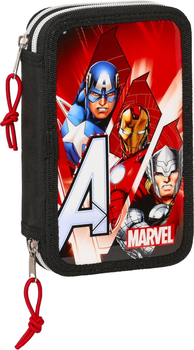 Marvel Avengers Gevuld Etui Infinity - 28 Stuks - 19,5 X 12,5 X 4 Cm- Polyester - Rood