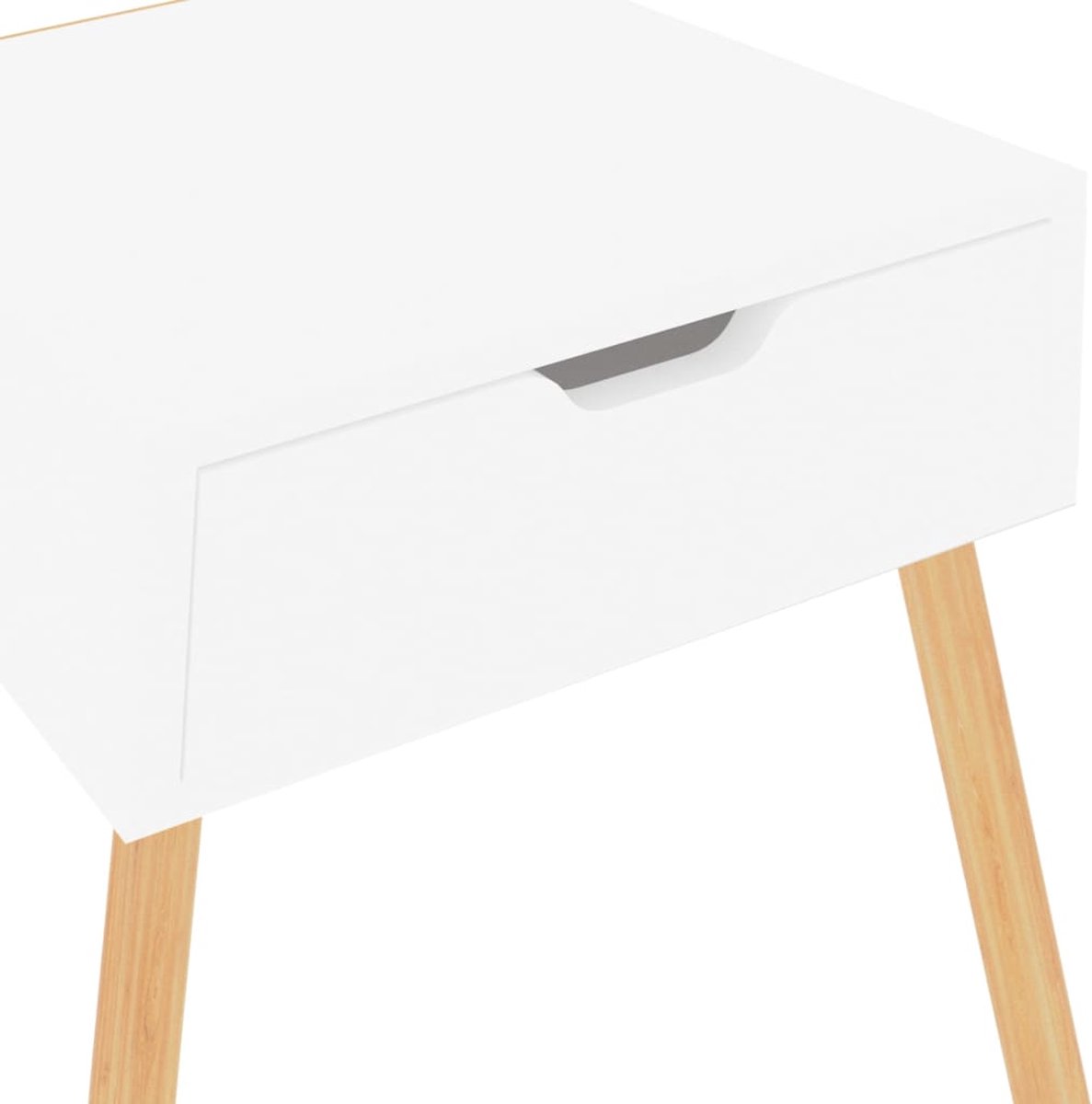 Vidaxl Nachtkastjes 2 St 40x40x56 Cm Spaanplaat Hoogglans - Wit