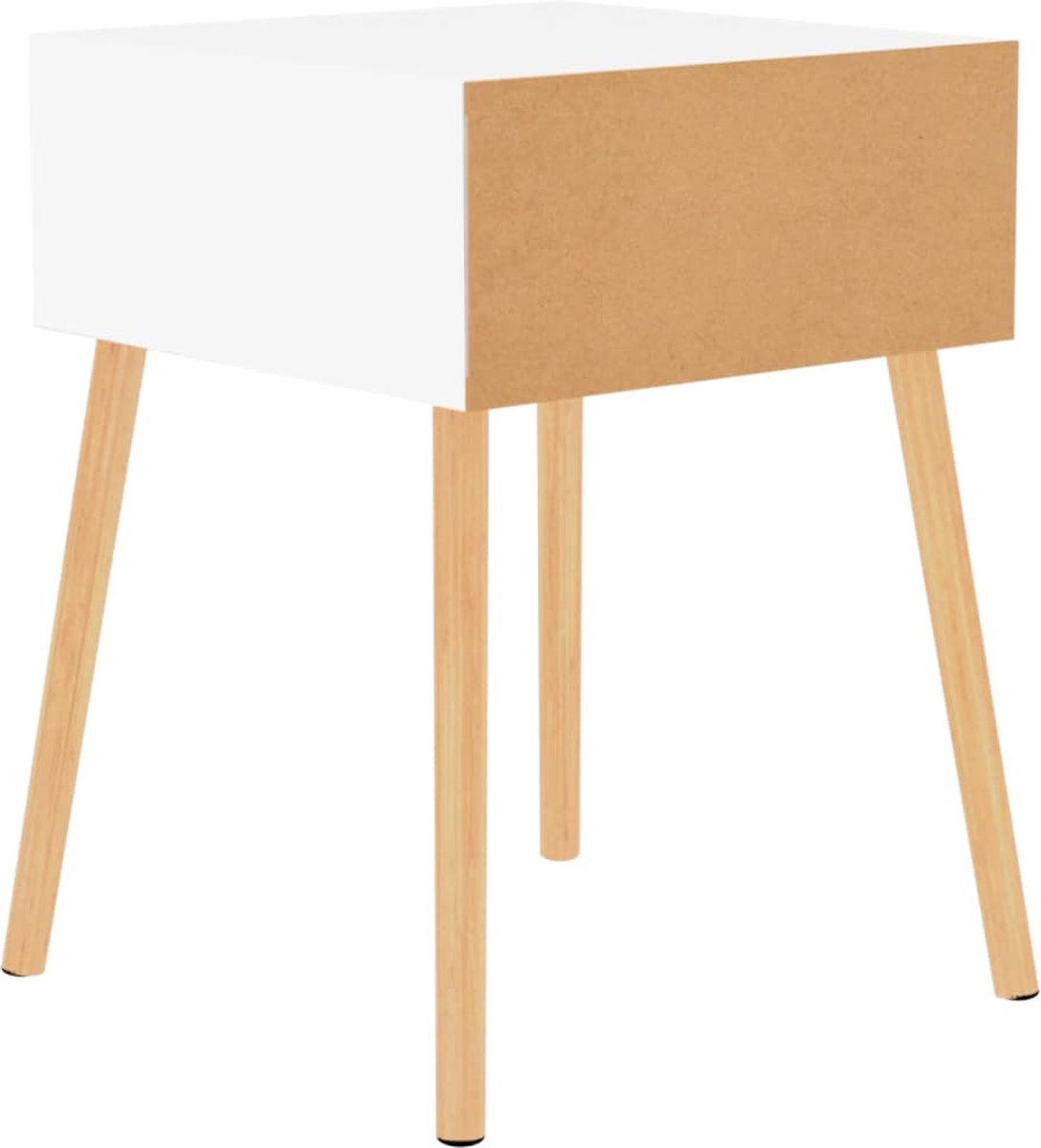 Vidaxl Nachtkastjes 2 St 40x40x56 Cm Spaanplaat Hoogglans - Wit