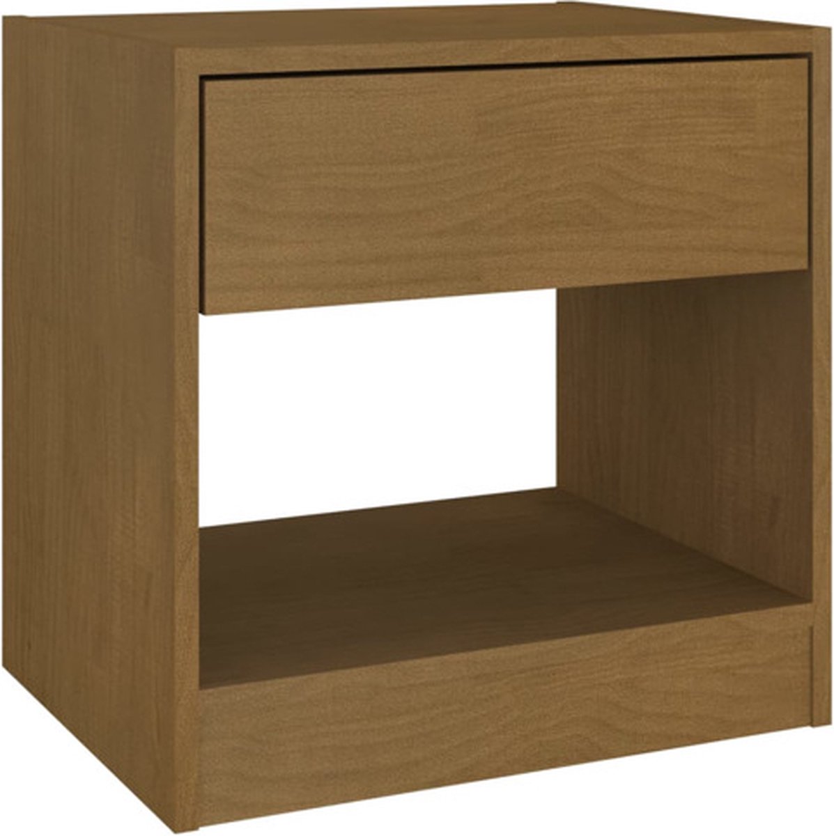 Vidaxl Nachtkastjes 2 St 40x31x40 Cm Massief Grenenhout Honing - Bruin