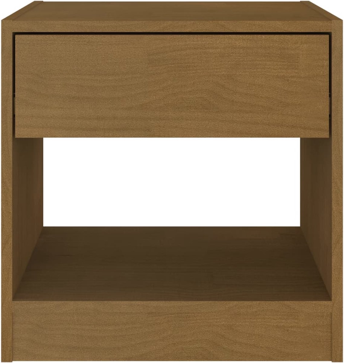 Vidaxl Nachtkastjes 2 St 40x31x40 Cm Massief Grenenhout Honing - Bruin