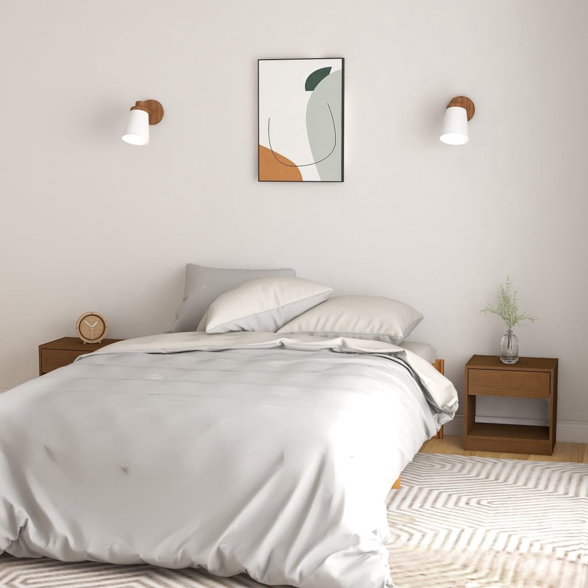 Vidaxl Nachtkastjes 2 St 40x31x40 Cm Massief Grenenhout Honing - Bruin