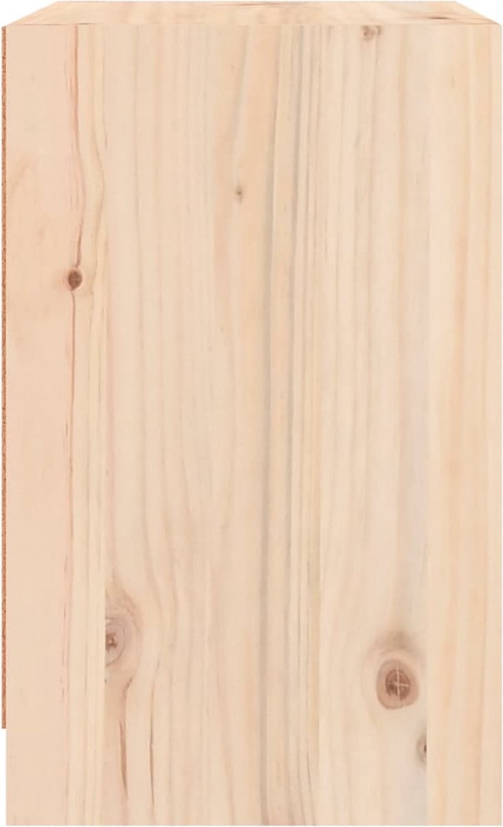 Vidaxl Nachtkastjes 2 St 40x31x50 Cm Massief Grenenhout - Bruin