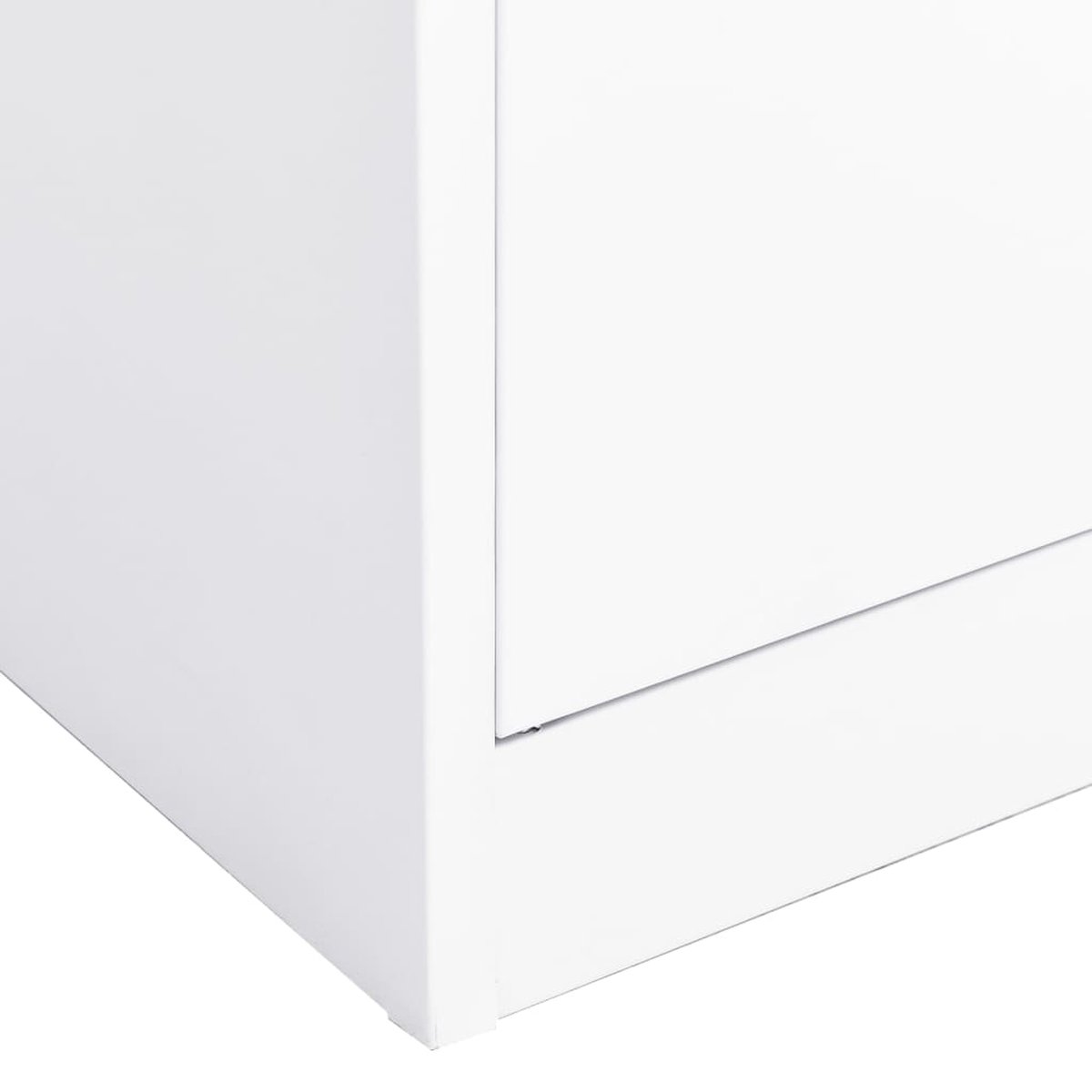 Vidaxl Kantoorkast 90x40x180 Cm Staal - Wit