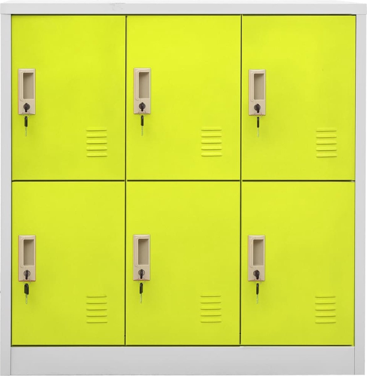 Vidaxl Lockerkast 90x45x92,5 Cm Staal Licht En - Groen