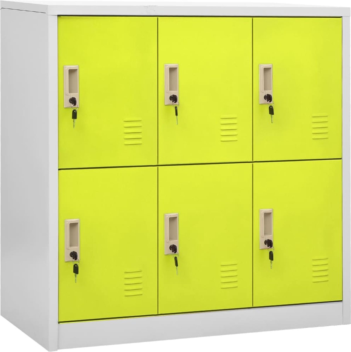 Vidaxl Lockerkast 90x45x92,5 Cm Staal Licht En Groen - Gris