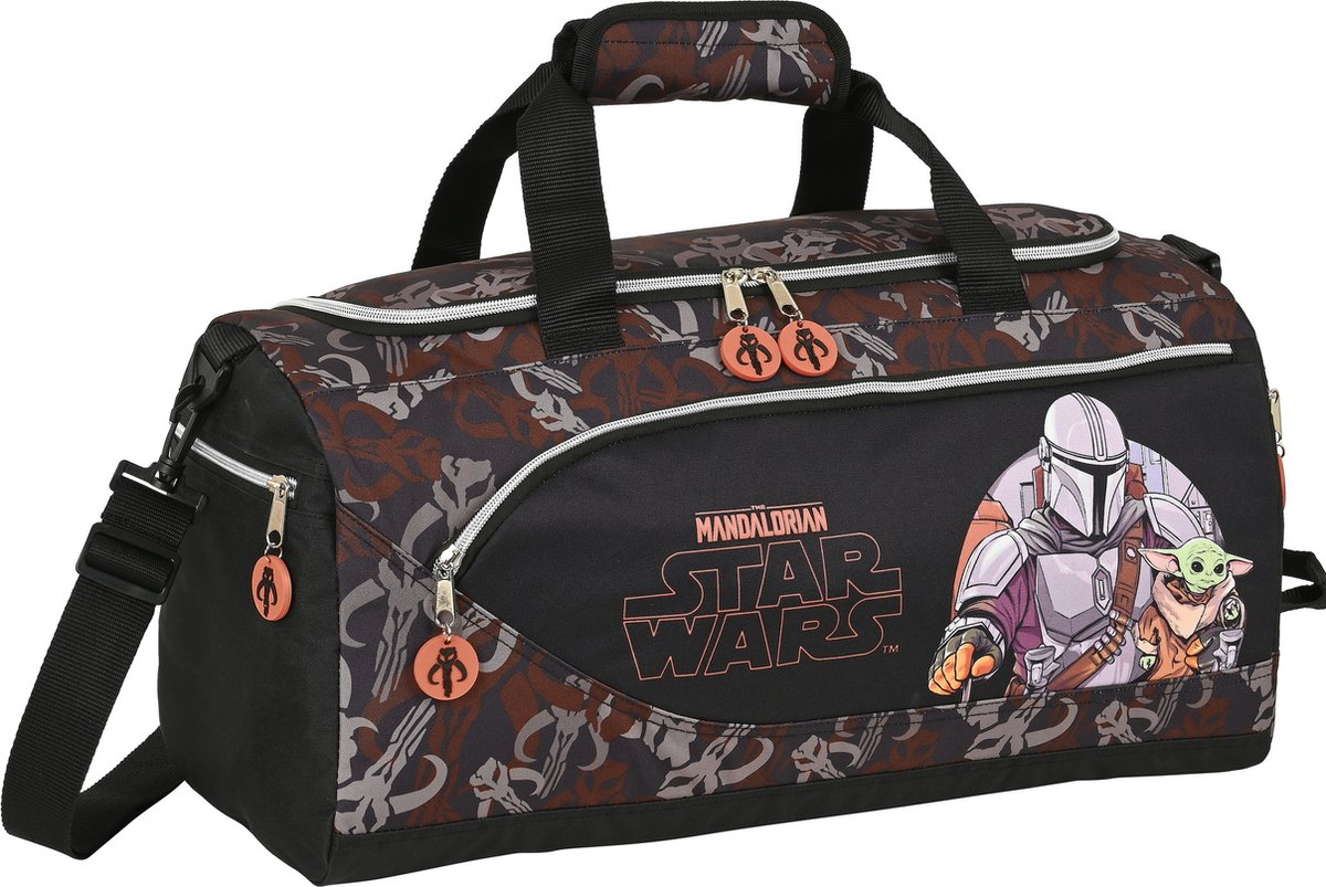 Disney Star Wars Sporttas, The Mandalorian - 50 X 25 X 25 Cm - Polyester - Zwart