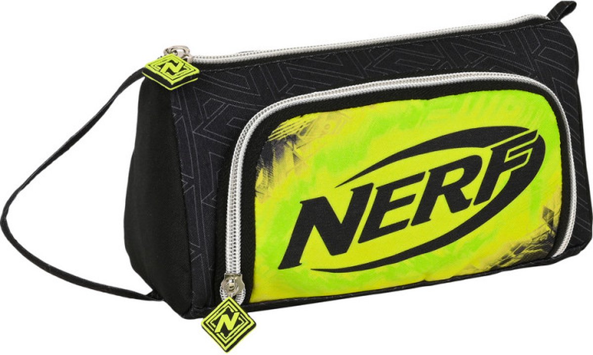 Nerf Gevuld Etui, Neon - 32 Stuks - 20 X 11 X 8 Cm - Polyester - Zwart