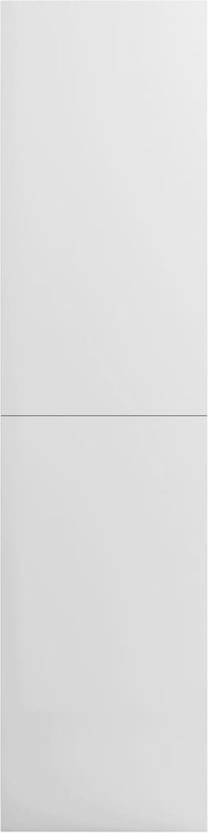 Vidaxl Kledingkast 100x50x200 Cm Spaanplaat Hoogglans - Wit