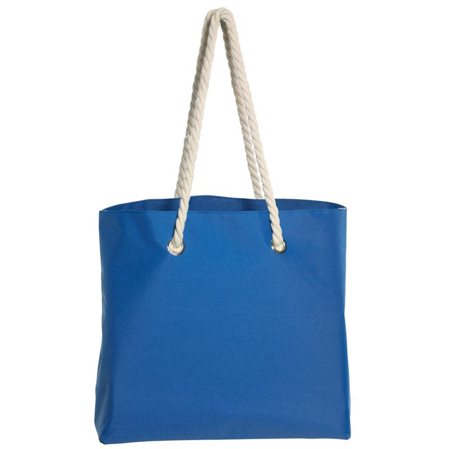 Strandtas Met Handvat Capri 35 X 45 Cm - Strandtassen - Blauw