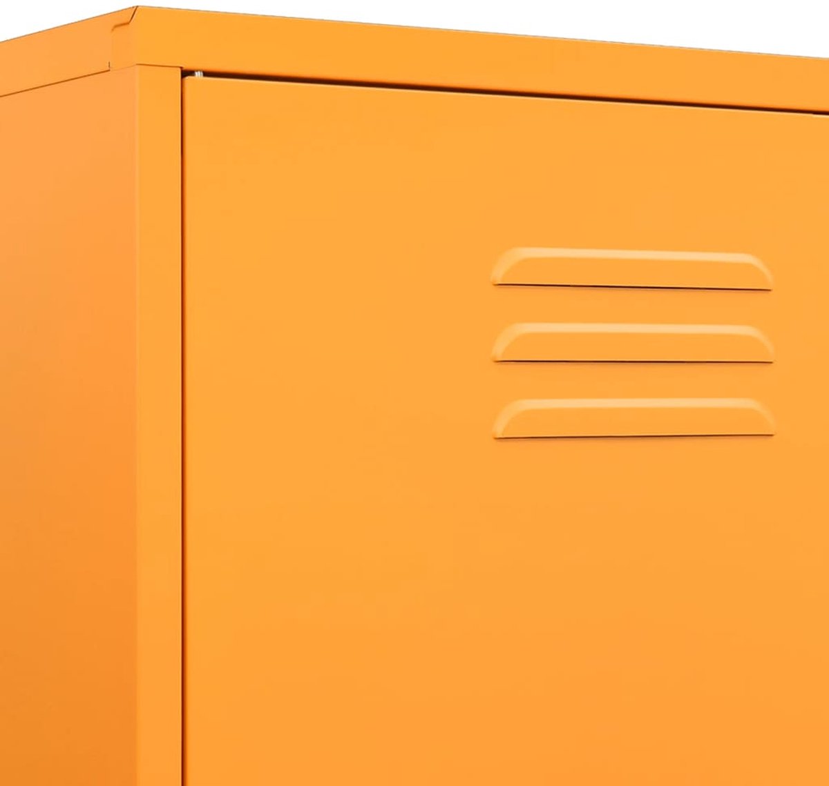 Vidaxl Kledingkast 90x50x180 Cm Staal Mosterd - Geel