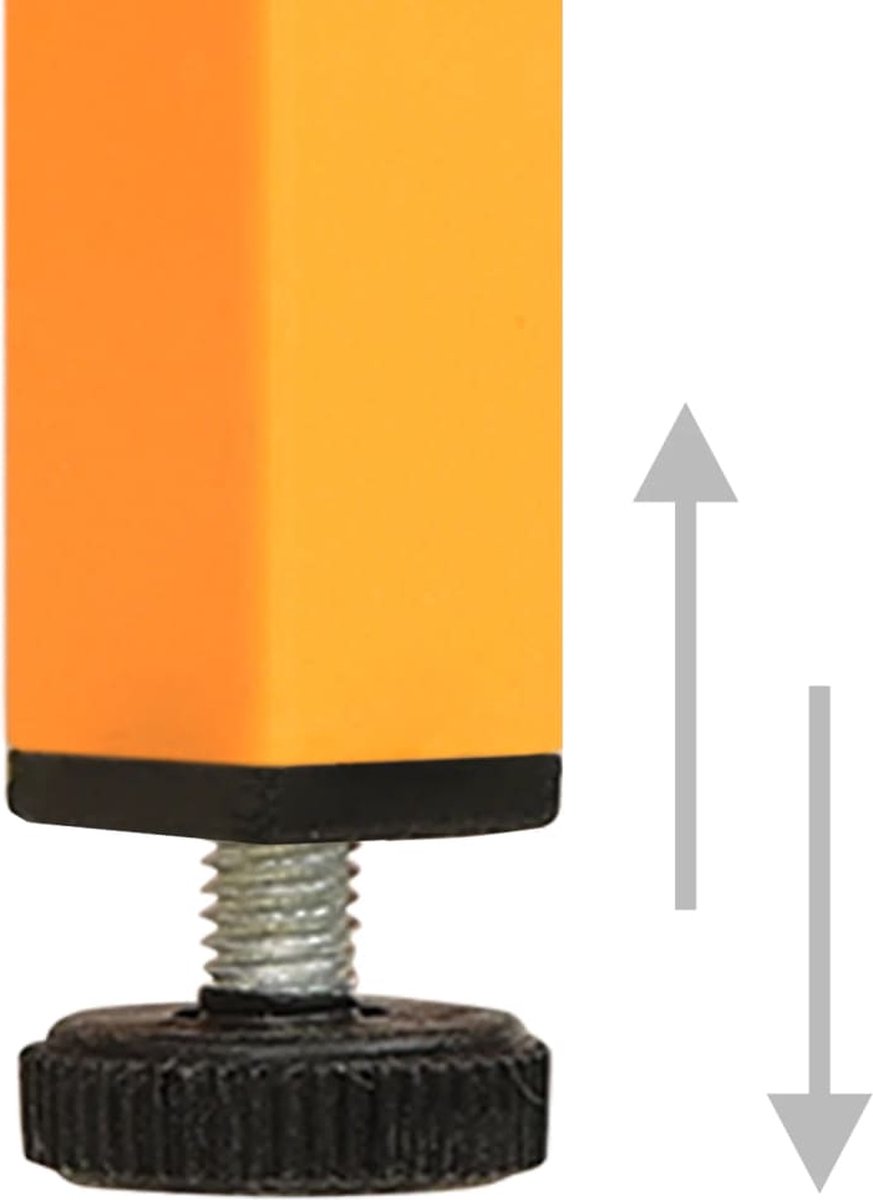 Vidaxl Kledingkast 90x50x180 Cm Staal Mosterd - Geel