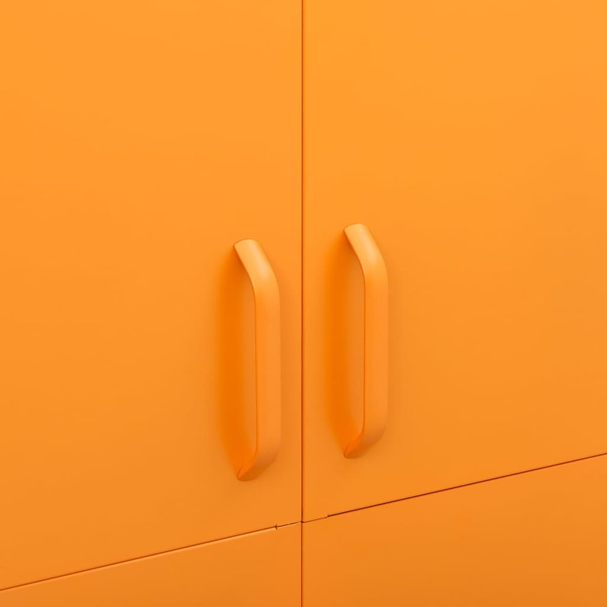 Vidaxl Kledingkast 90x50x180 Cm Staal Mosterd - Geel