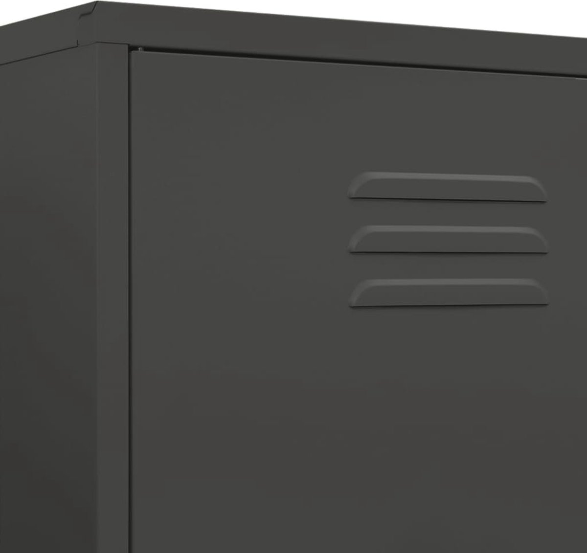 Vidaxl Kledingkast 90x50x180 Cm Staal Antracietkleurig