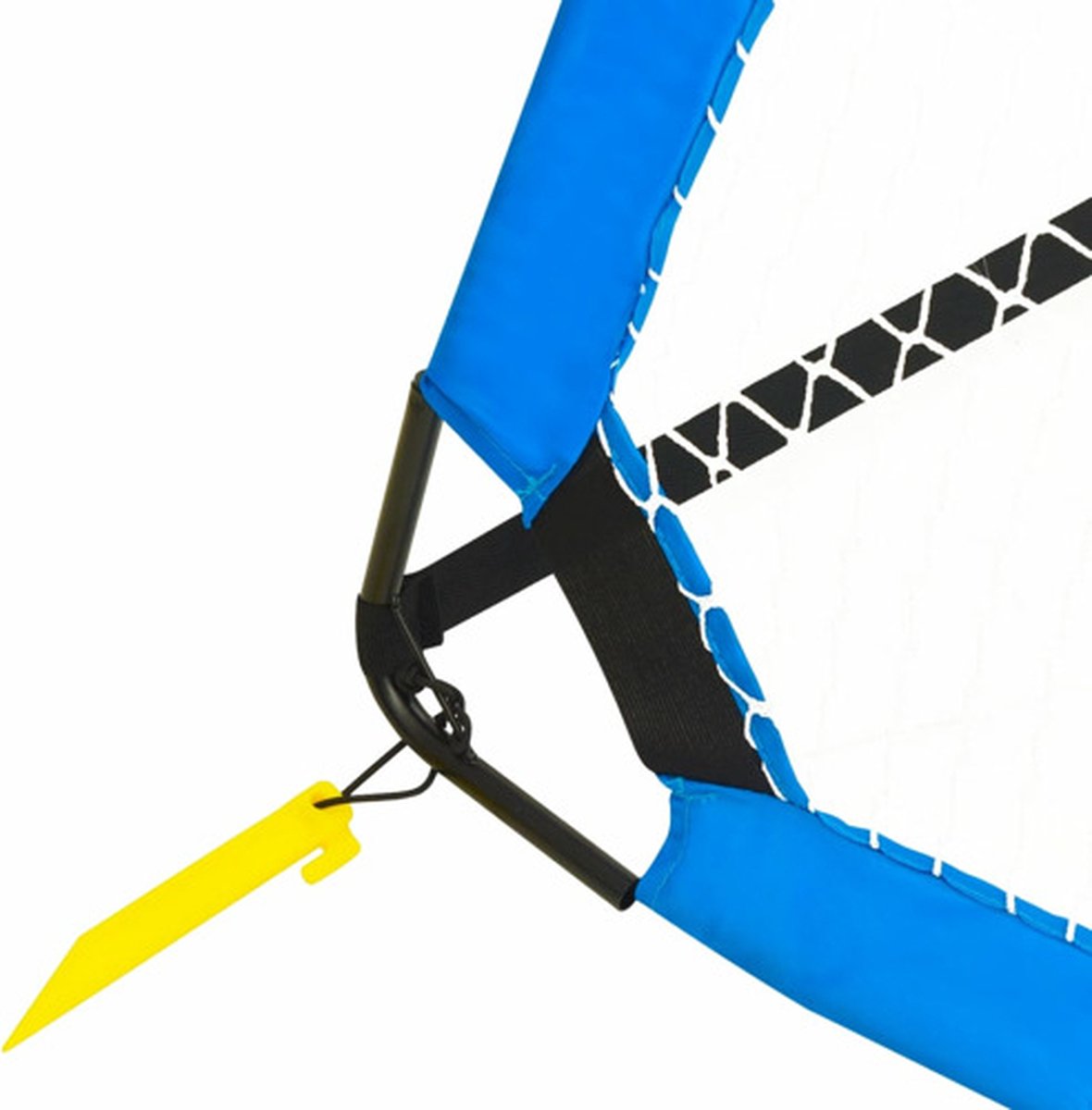 Vidaxl Voetbaldoelenset Met Opbergtas 119x82x84,5 Cm - Blauw