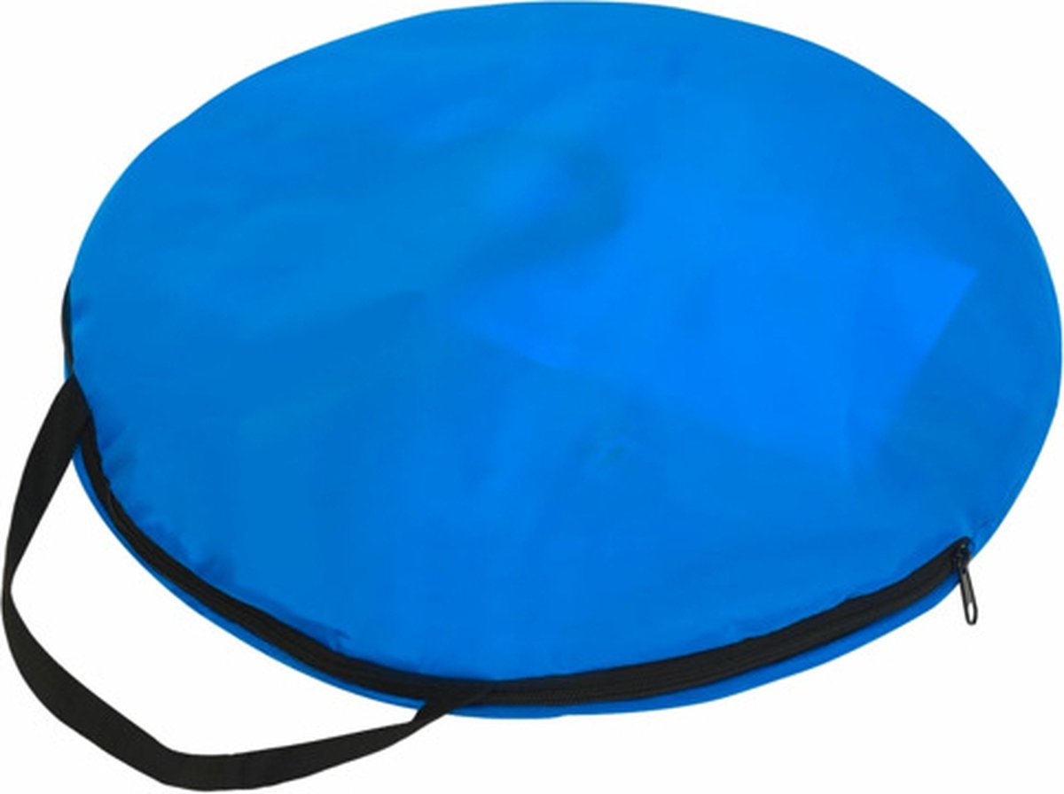 Vidaxl Voetbaldoelenset Met Opbergtas 119x82x84,5 Cm - Blauw