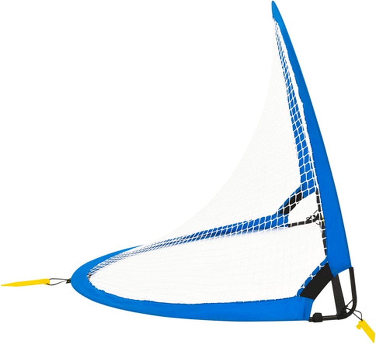 Vidaxl Voetbaldoelenset Met Opbergtas 119x82x84,5 Cm - Blauw