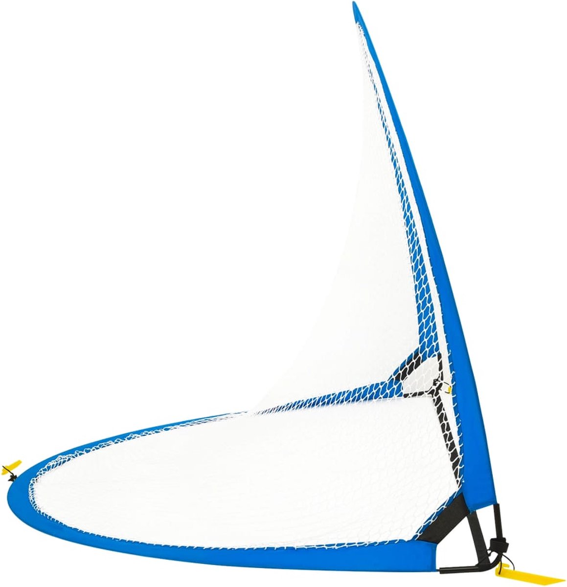 Vidaxl Voetbaldoelenset Met Opbergtas 183x117,5x120,5 Cm - Blauw