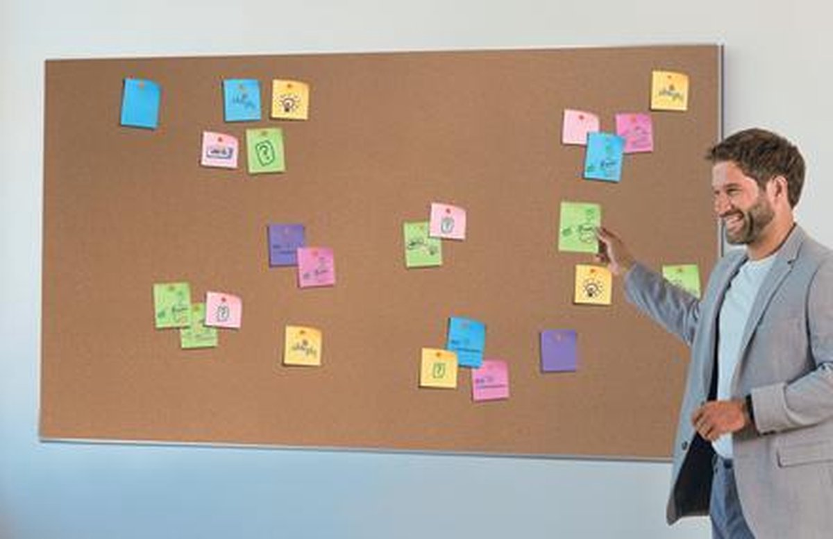 NOBO Prikbord Breedbeeld Impression Pro 71x40 Cm Kurk Natuurlijk - Bruin