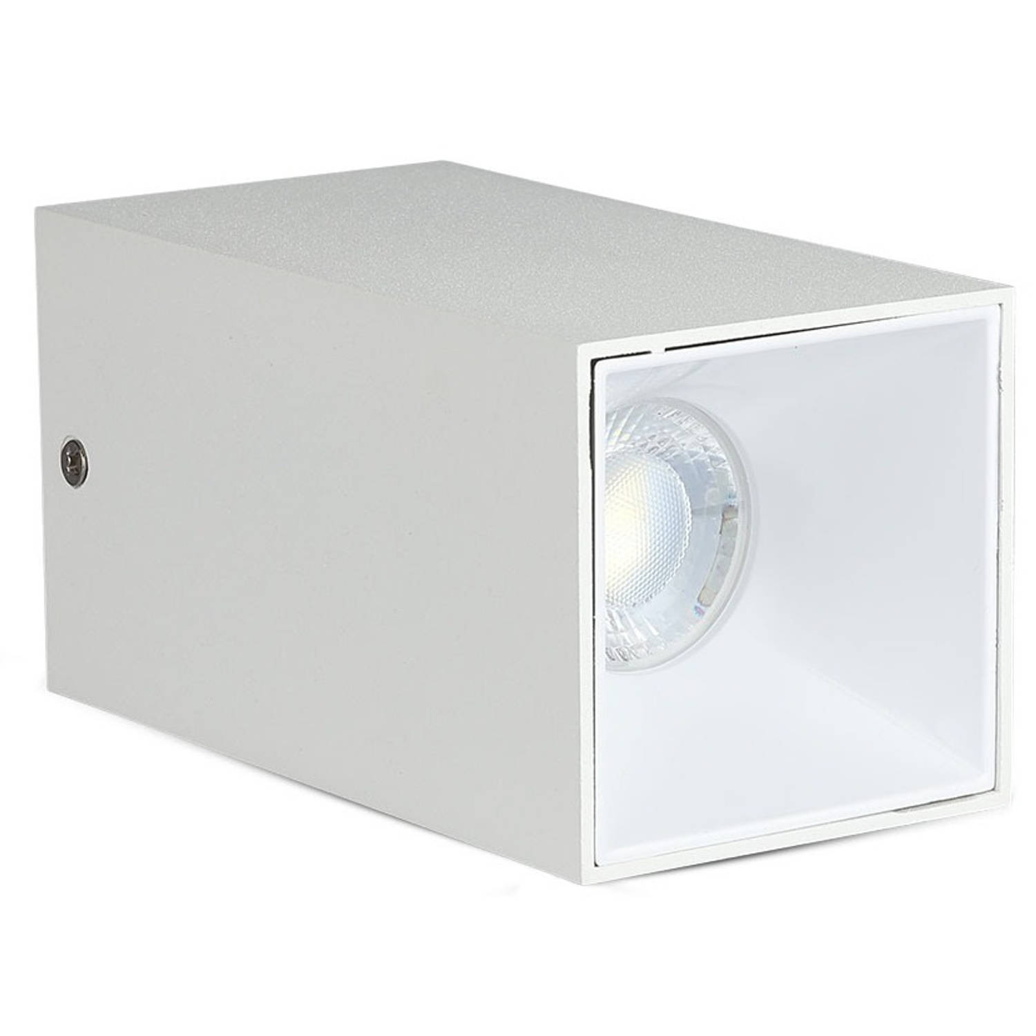 V-tac Plafondspot Vt-882 Gu10 35w Ip20 Vierkant 14 X 7,4 Cm - Blanco