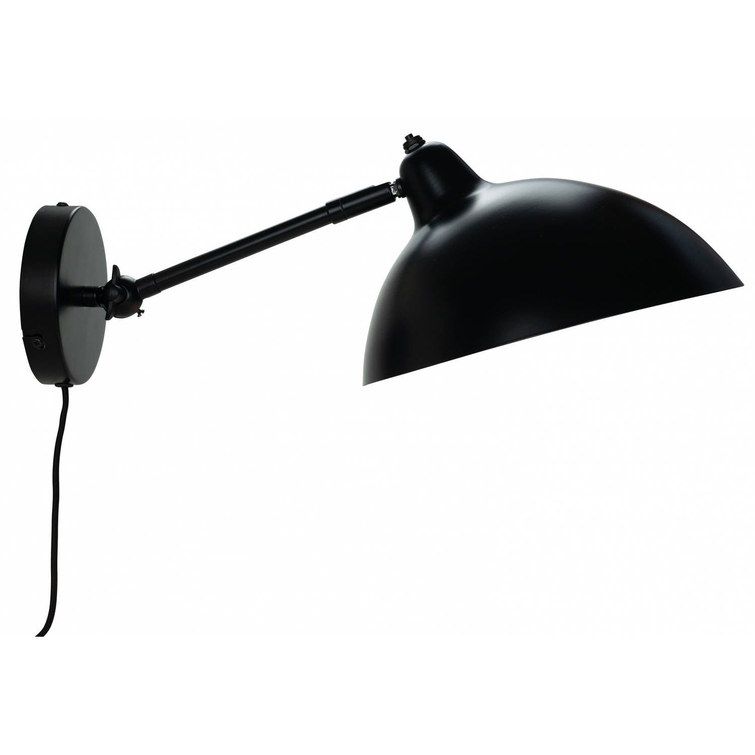 Dyberg Larsen Wandlamp Futura 26 X 16 Cm E14 Staal - Zwart