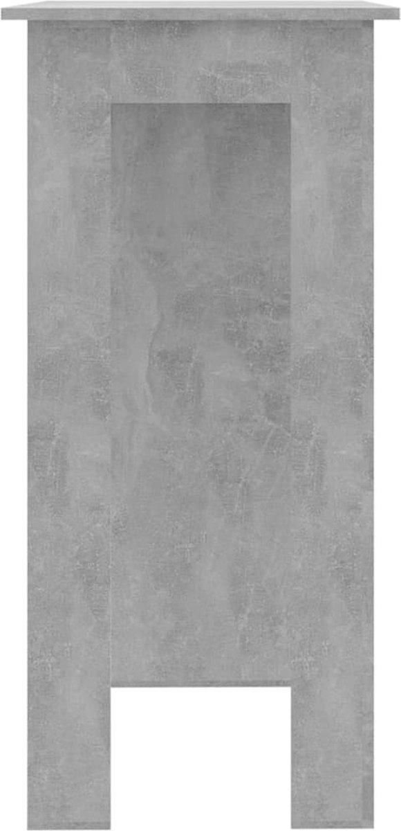 Vidaxl Bartafel Met Schap 102x50x103,5 Cm Spaanplaat Beton - Grijs