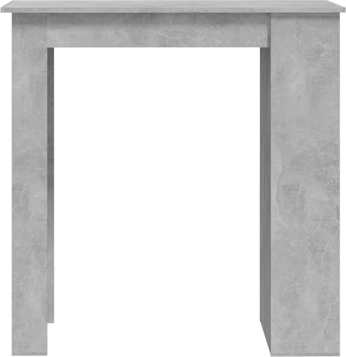 Vidaxl Bartafel Met Opbergrek 102x50x103,5 Cm Spaanplaat Beton - Grijs
