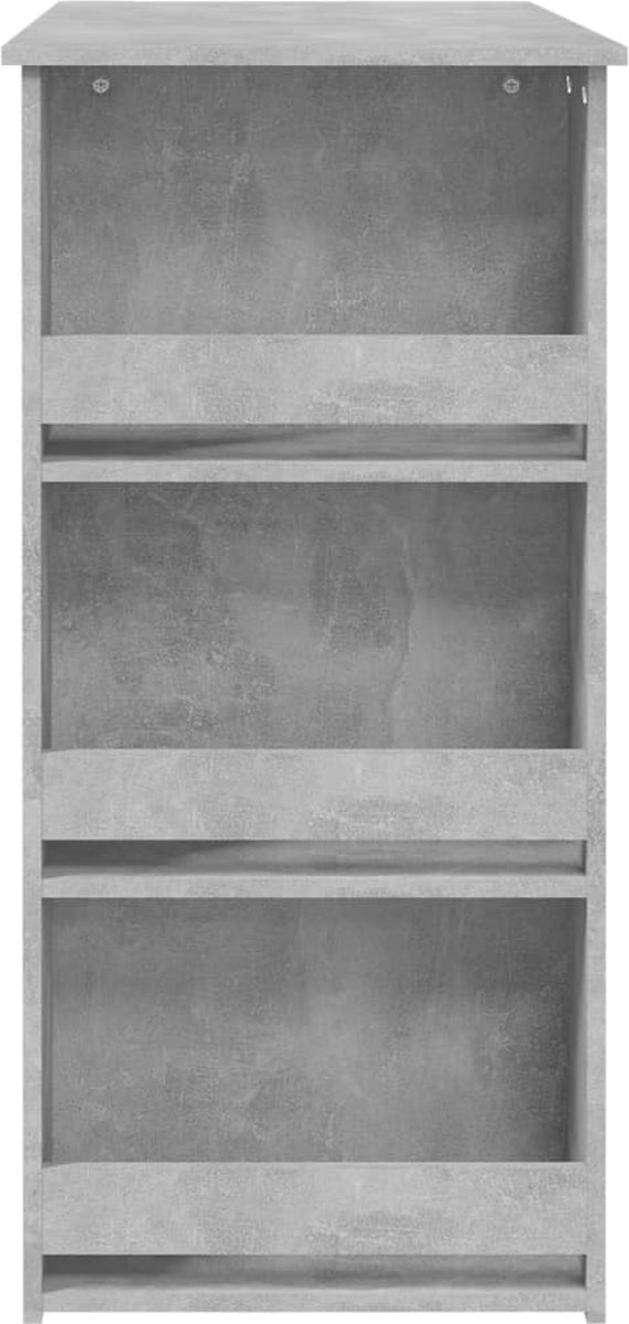 Vidaxl Bartafel Met Opbergrek 102x50x103,5 Cm Spaanplaat Beton - Grijs