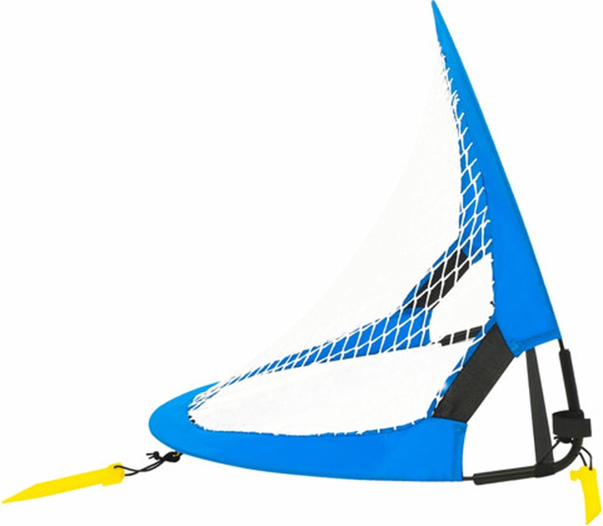 Vidaxl Voetbaldoelenset Met Opbergtas 75,5x46x48 Cm - Blauw