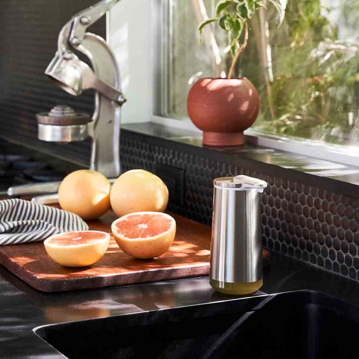 Simplehuman Zeepdispenser Met Sensor, Oplaadbaar, 295 Ml, Geborsteld Zilver - - Silver
