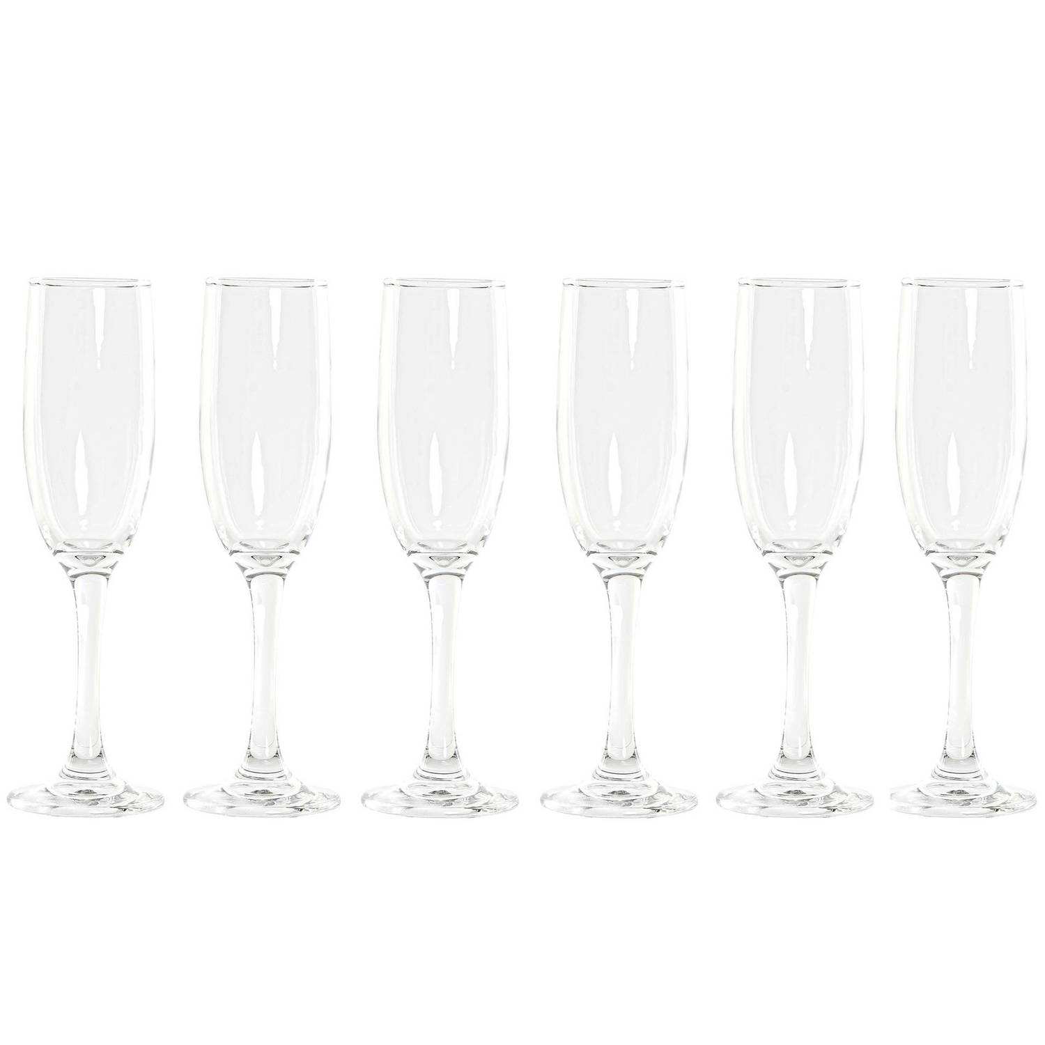 12x Stuks Champagne/cava Flutes/glazen 175 Ml Van Glas - Champagneglazen