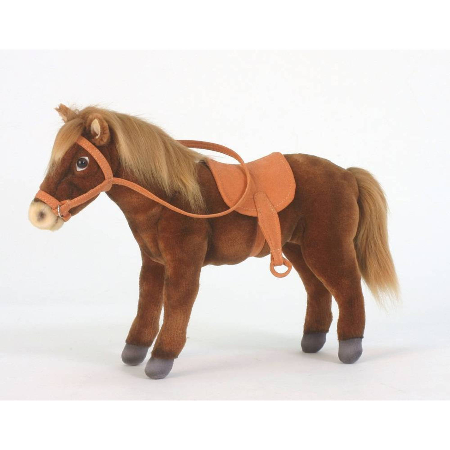 Hansa e Paard Knuffel, 37 Cm, - Bruin