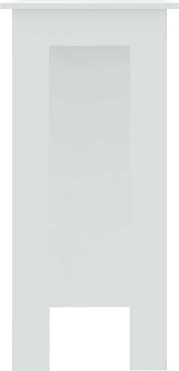 Vidaxl Bartafel Met Schap 102x50x103,5 Cm Spaanplaat - Wit