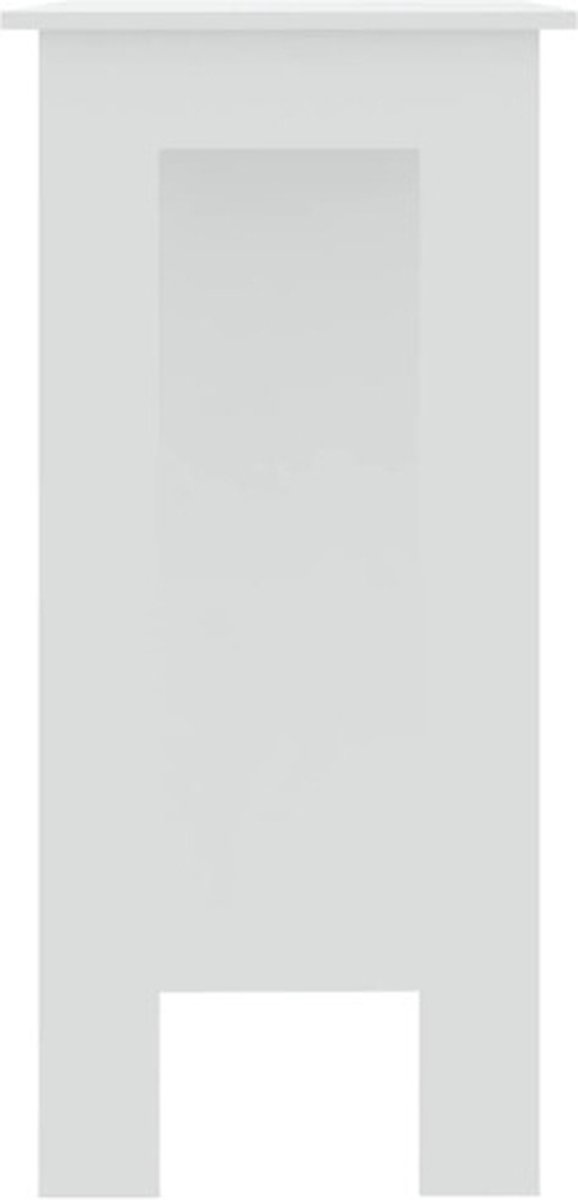Vidaxl Bartafel Met Schap 102x50x103,5 Cm Spaanplaat - Wit