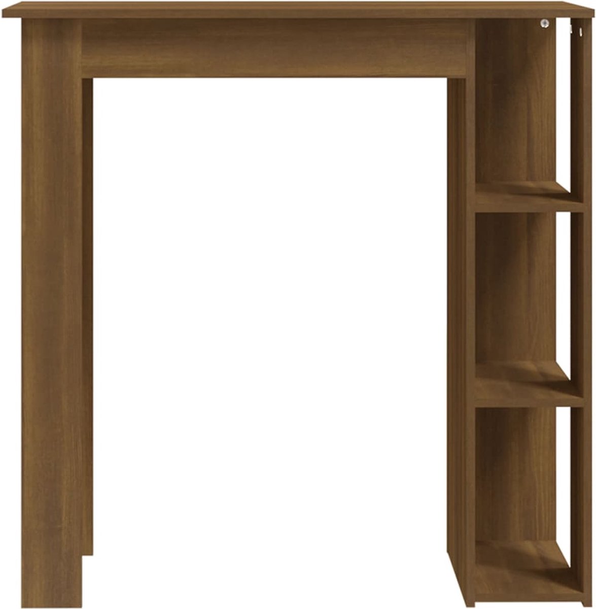 Vidaxl Bartafel Met Schap 102x50x103,5 Cm Spaanplaat Eikenkleur - Bruin