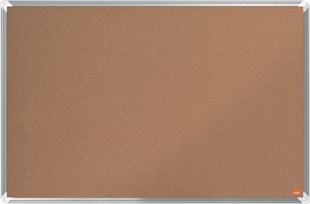NOBO Prikbord Premium Plus 90x60 Cm Kurk - Bruin