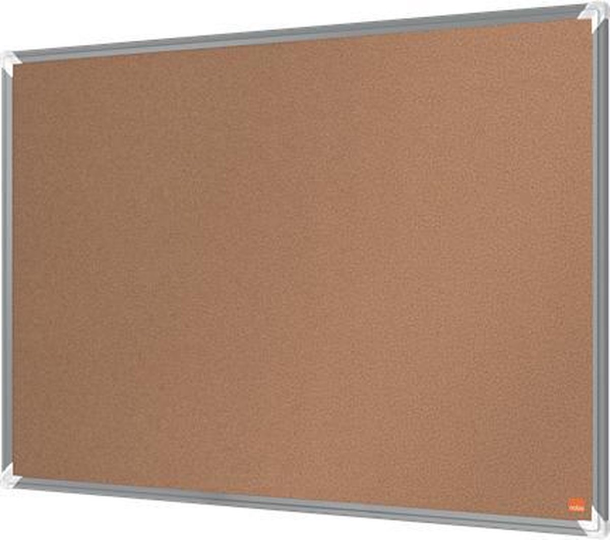 NOBO Prikbord Premium Plus 90x60 Cm Kurk - Bruin