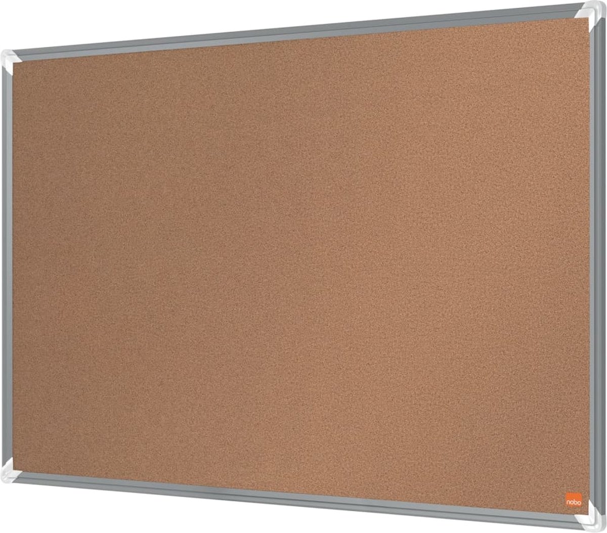 NOBO Prikbord Premium Plus 90x60 Cm Kurk - Bruin